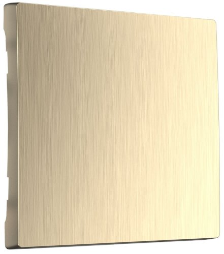 Лицевая панель Werkel для 1-кл. выключателя шампань рифленый фото Лицевая панель Werkel для 1-кл. выключателя шампань рифленый картинка